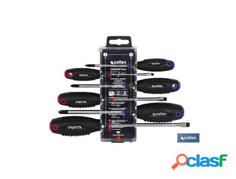 Display destornilladores plano-phillips 6 pcs.
