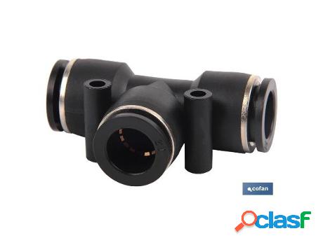 Empalme rapido plastico t t-4 caja 10 unid.