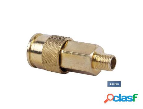 Enchufe rapido macho 1/4 gran caudal