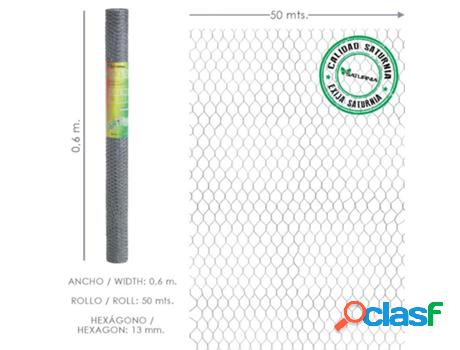 Enrejado triple torsion 13/ 60 cm. rollo 50 metros uso
