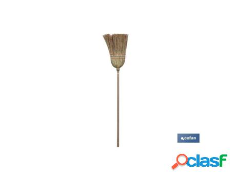 Escoba mijo nacional tres hilos modelo aloe caja 6 unid.