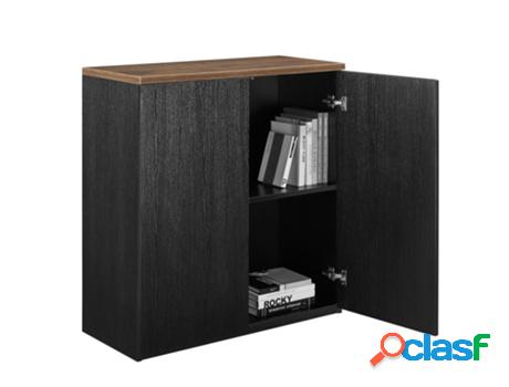 Escritorio NEU.HAUS MDF (Negro/Roble - 100 x 90 x 40cm)