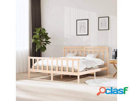 Estructura de Cama VIDAXL de madera maciza 180x200 cm