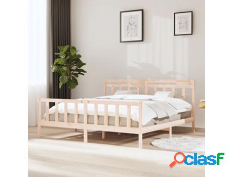 Estructura de Cama VIDAXL de madera maciza 200x200 cm