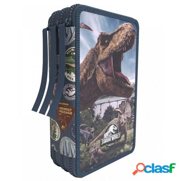 Estuche 3 Pisos lleno Jurassic World