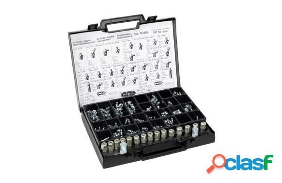 Estuche de engrasadores Pressol de 387 piezas