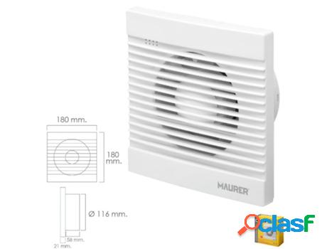 Extractor humos baño 16 watt. salida ø 116 mm.