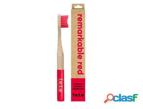 F.E.T.E Children&apos;s Bamboo Toothbrush - Remarkable Red