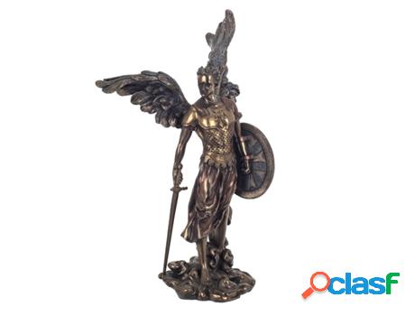 Figura De Arcángel Miguel Dorada Figuras Bronce Colección