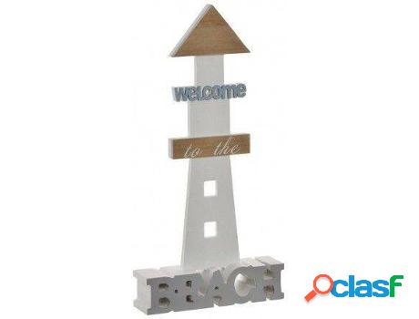 Figura HOGAR Y MÁS Faro Decorativo De Madera Hogar Original