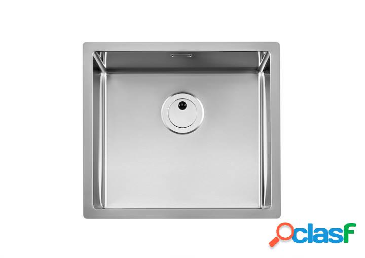 Fregadero de 1 cubeta de acero inoxidable Roca Praga