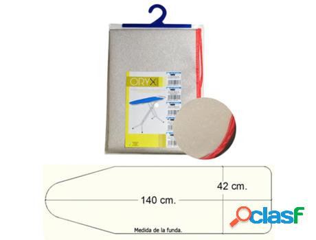 Funda mesa plancha espuma metalizada 140x42 cm.