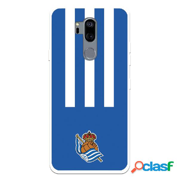 Funda para LG G7 del Real Sociedad de Futebol Real rayas