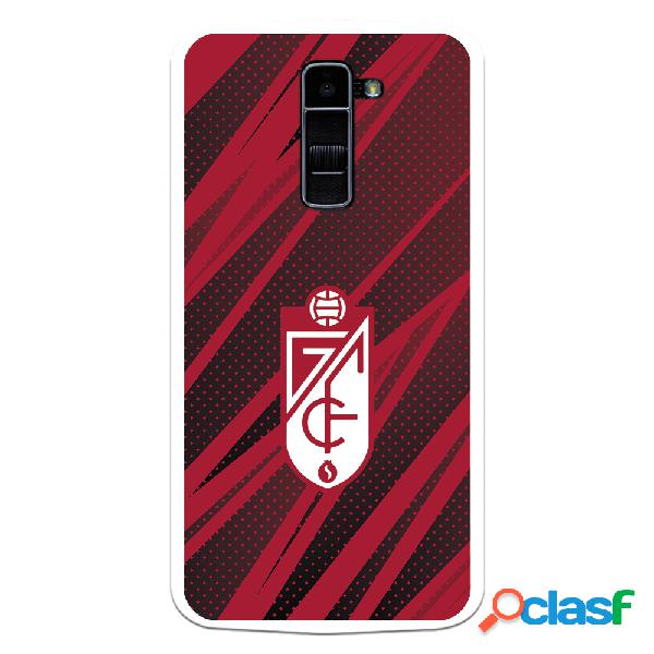 Funda para LG K10 4G del Granada CF Escudo -Rojas y Negras