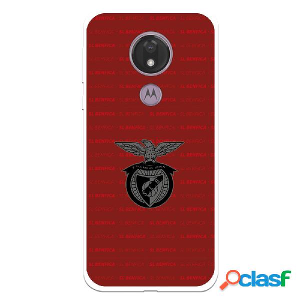 Funda para Motorola Moto G7 Power del Escudo Fondo Granate -