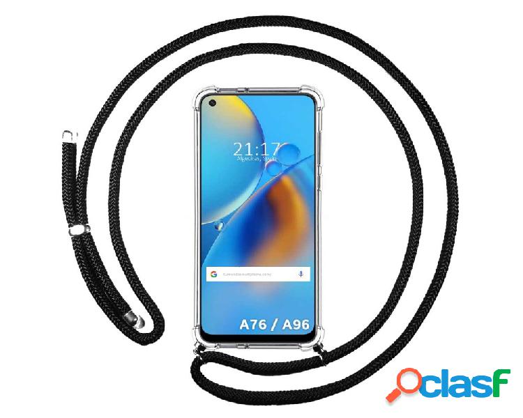 Funda para Oppo A76 / A96 TUMUNDOSMARTPHONE Colgante Negro