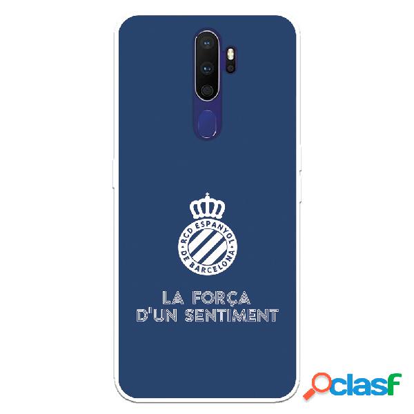 Funda para Oppo A9 2020 del RCD Espanyol Escudo Fondo Azul
