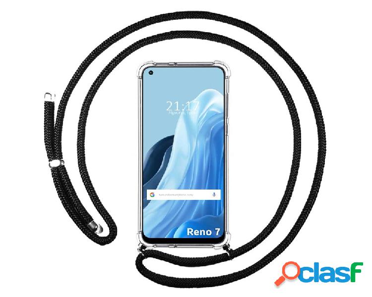 Funda para Oppo Reno 7 4G TUMUNDOSMARTPHONE Colgante Negro