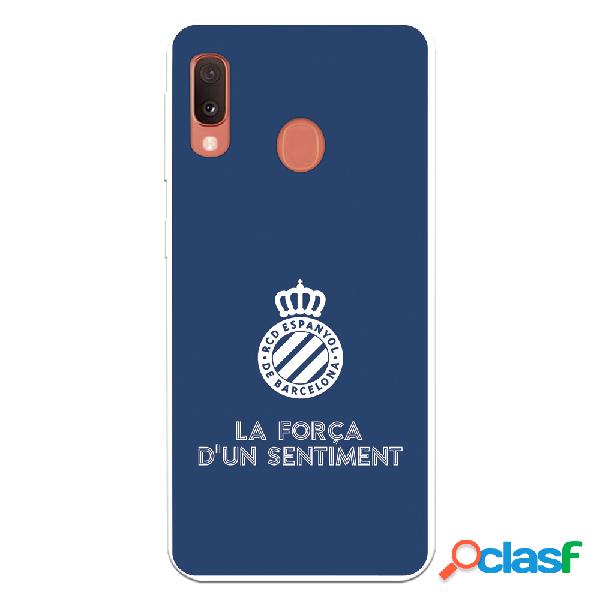 Funda para Samsung Galaxy A20e del RCD Espanyol Escudo Fondo