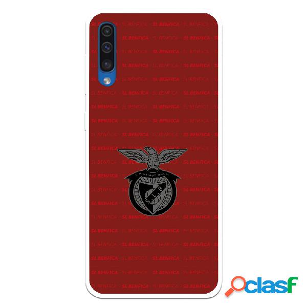Funda para Samsung Galaxy A50 del Escudo Fondo Granate -