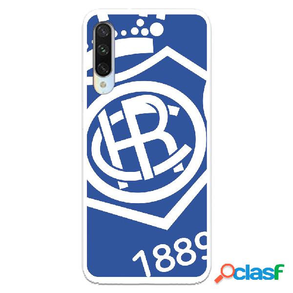 Funda para Xiaomi Mi A3 del Recre Escudo Fondo azul -