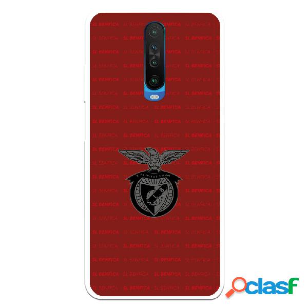 Funda para Xiaomi Redmi K30 del Escudo Fondo Granate -