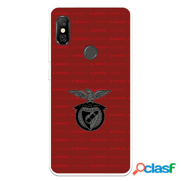 Funda para Xiaomi Redmi Note 6 del Escudo Fondo Granate -