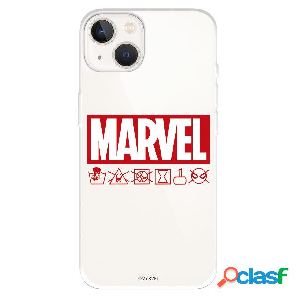 Funda para iPhone 14 Oficial de Marvel Marvel Logo Red -