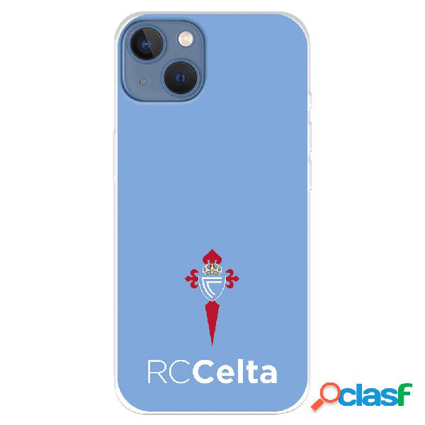 Funda para iPhone 14 Plus del RC Celta Escudo Fondo Azul -