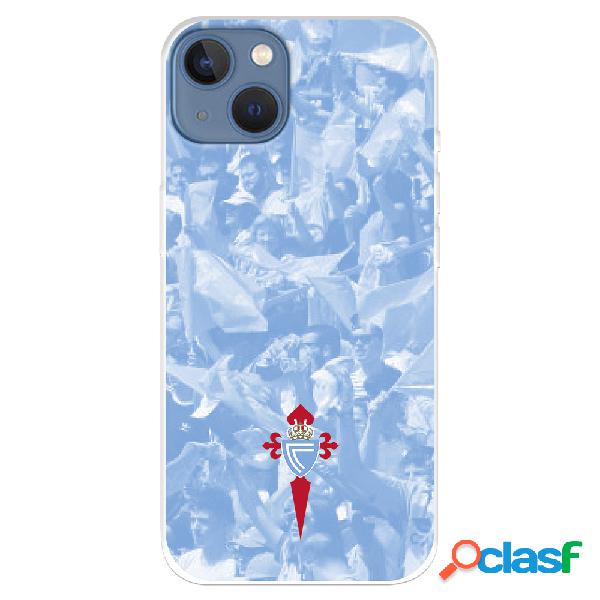 Funda para iPhone 14 Plus del RC Celta Escudo Fondo Hinchada