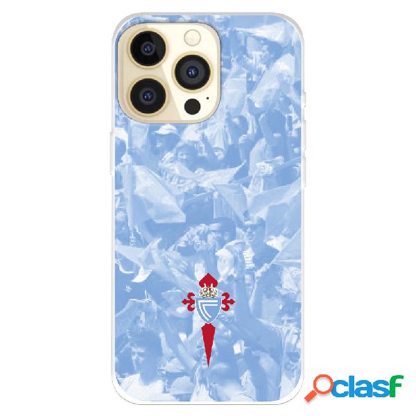 Funda para iPhone 14 Pro del RC Celta Escudo Fondo Hinchada