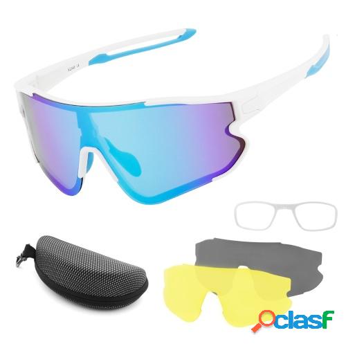 Gafas de ciclismo con 2 lentes intercambiables UV400 Gafas