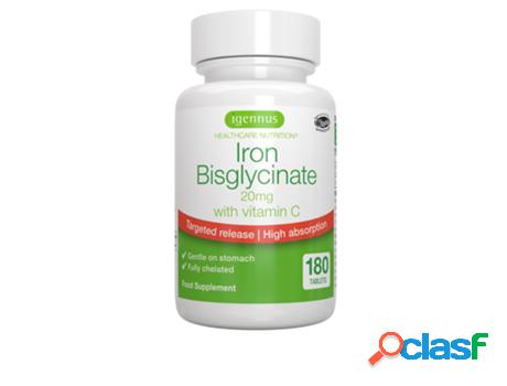 Igennus Iron Bisglycinate 20mg with Vitamin C 180&apos;s