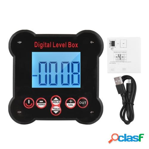 Inclinómetro Digital 4*90° medidor electrónico de nivel y