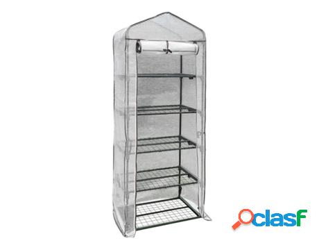Invernadero portatil pvc 5 niveles 187 cm.