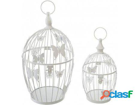 Jaula Decorativa HOGAR Y MÁS Mariposa Set (acero lacado)