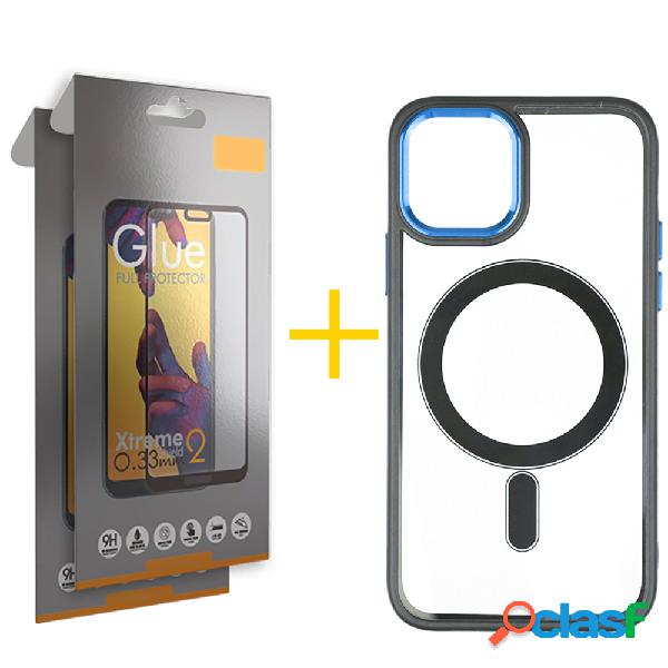 Juego 2 X Película de Vidrio Templado Full y Funda SKYHE