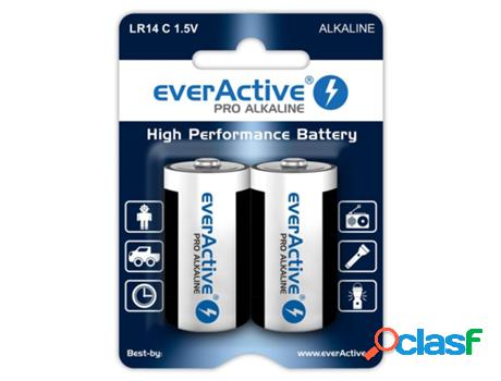 Juego de 2 Pilas EVERACTIVE R14/C Alcaline