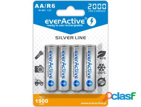 Juego de 4 Pilas EVERACTIVE Recargables LR6/AA 2000 mAh