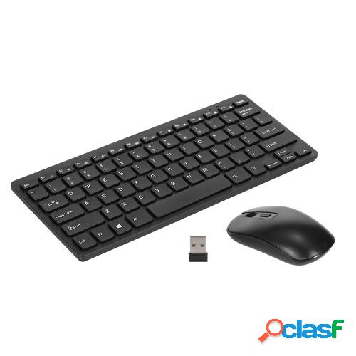 KM901 Keyboard Mouse Combo 2.4G Wireless 78 Key Mini