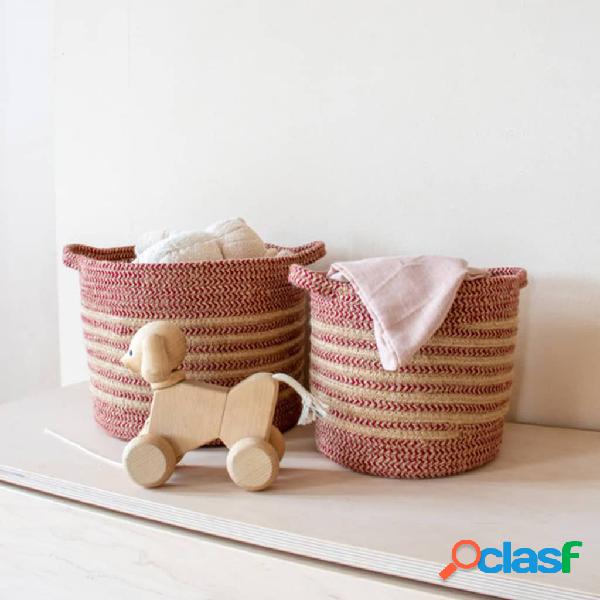 KidsDepot Juego de cestos Eran 2 pzas cuerda de algodón