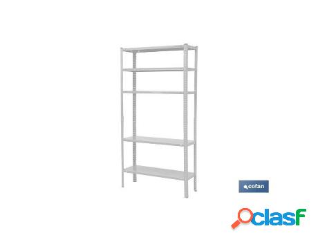 Kit estant. metal c/torn. 5 baldas 180x90x30 blc