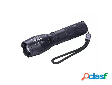 Linterna led recargable zoom 5 funciones