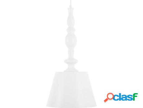 Lámpara de Suspensión Fluvia (Blanco - Metal -25x25x122
