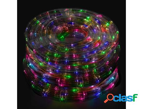 Luces navidad tubo luz multicolor 1200 leds uso exteriores /