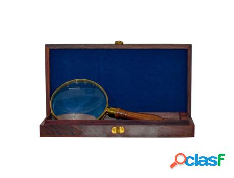 Lupa Grande Con Caja Decoración Náutico Colección World