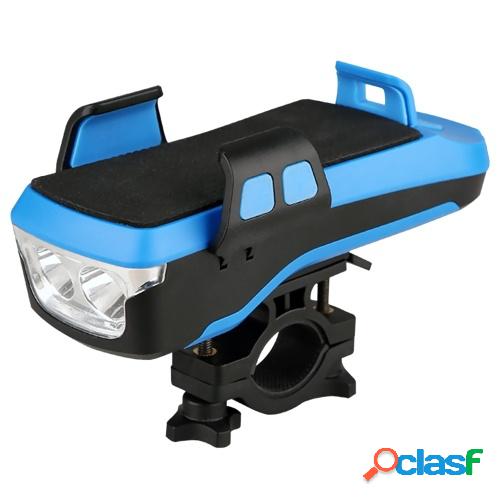 Luz LED recargable para bicicleta multifuncional 4 en 1 USB