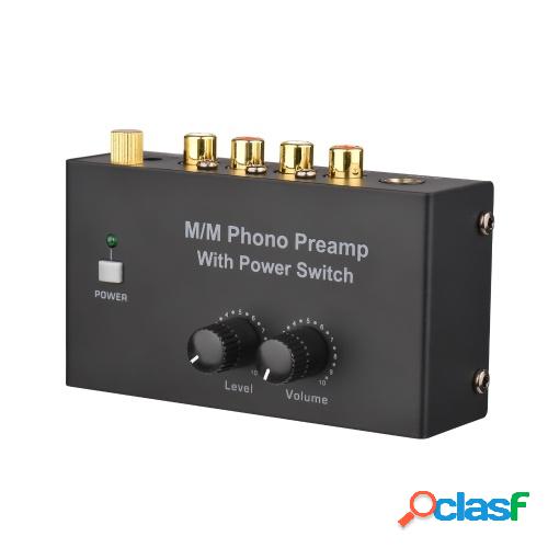 M/M Phono preamplificador con interruptor con interruptor de