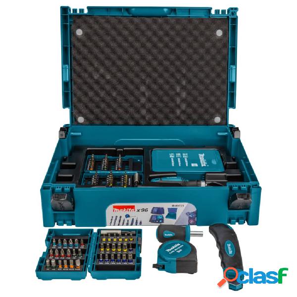 Makita Juego de brocas y puntas de taladro plateado 96