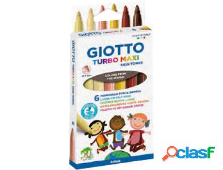 Marcadores Tonos de piel GIOTTO turbo maxi 6 Un)